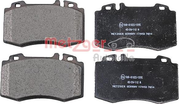 Metzger 1170153 - Bremžu uzliku kompl., Disku bremzes www.autospares.lv