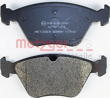 Metzger 1170162 - Bremžu uzliku kompl., Disku bremzes www.autospares.lv