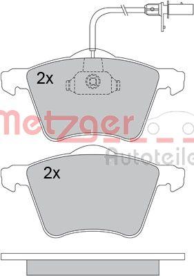 Metzger 1170104 - Brake Pad Set, disc brake www.autospares.lv