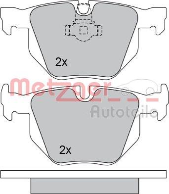 Metzger 1170105 - Brake Pad Set, disc brake www.autospares.lv