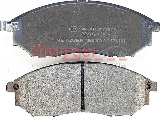 Metzger 1170101 - Bremžu uzliku kompl., Disku bremzes www.autospares.lv