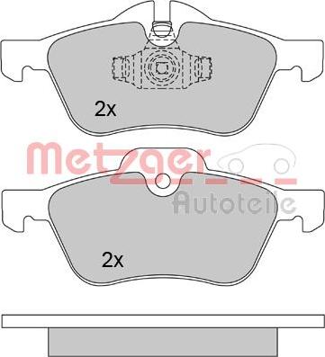 Metzger 1170189 - Bremžu uzliku kompl., Disku bremzes www.autospares.lv