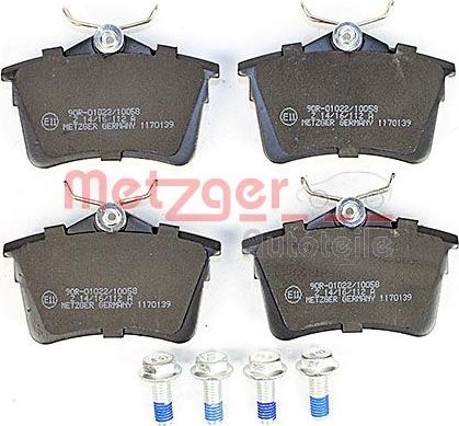 Metzger 1170139 - Bremžu uzliku kompl., Disku bremzes www.autospares.lv