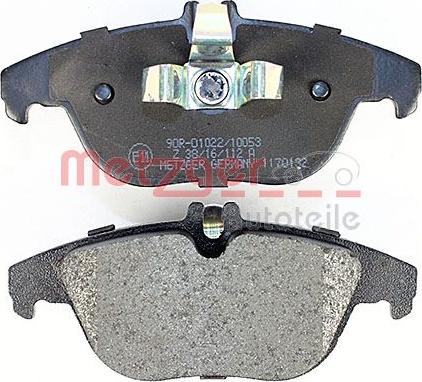 Metzger 1170132 - Bremžu uzliku kompl., Disku bremzes www.autospares.lv