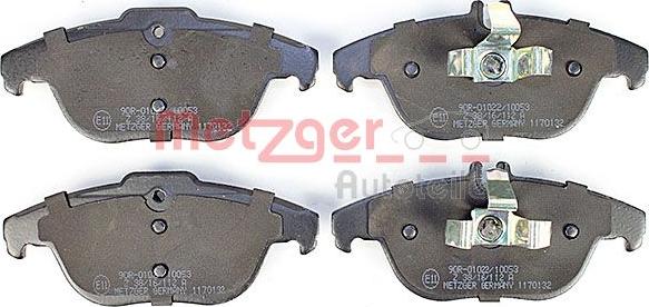 Metzger 1170132 - Bremžu uzliku kompl., Disku bremzes www.autospares.lv