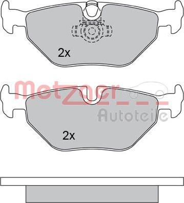 Metzger 1170120 - Brake Pad Set, disc brake www.autospares.lv