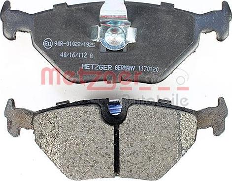 Metzger 1170120 - Bremžu uzliku kompl., Disku bremzes www.autospares.lv