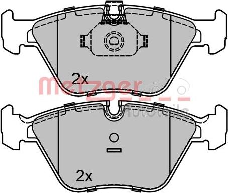 Metzger 1170128 - Bremžu uzliku kompl., Disku bremzes autospares.lv