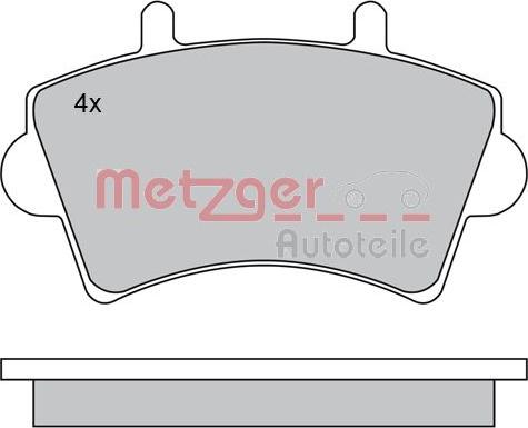 Metzger 1170175 - Bremžu uzliku kompl., Disku bremzes autospares.lv