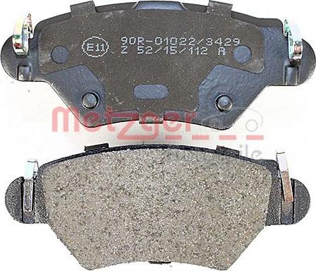 Metzger 1170809 - Bremžu uzliku kompl., Disku bremzes www.autospares.lv