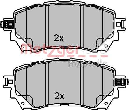 Metzger 1170811 - Bremžu uzliku kompl., Disku bremzes www.autospares.lv