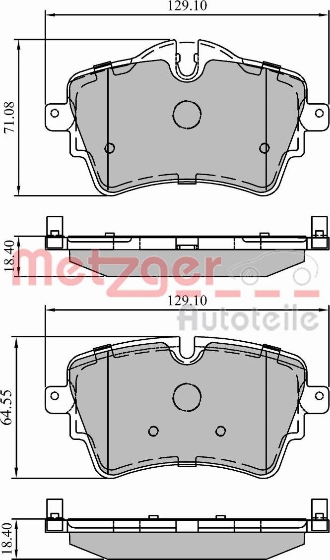 Metzger 1170833 - Bremžu uzliku kompl., Disku bremzes www.autospares.lv