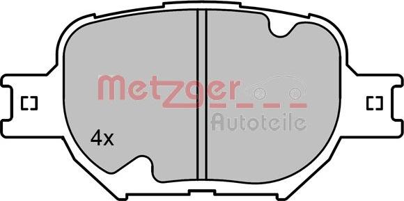 Metzger 1170823 - Bremžu uzliku kompl., Disku bremzes www.autospares.lv