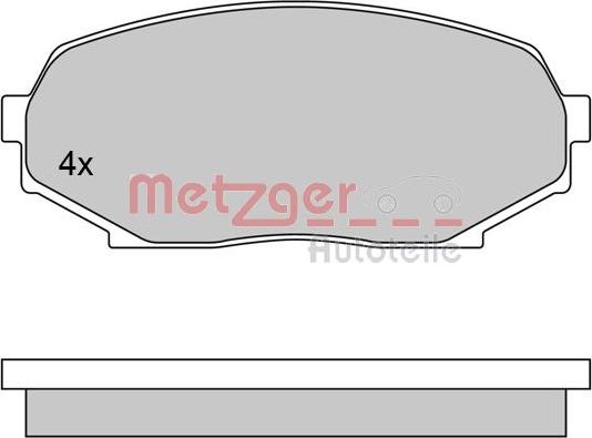 Metzger 1170396 - Bremžu uzliku kompl., Disku bremzes www.autospares.lv