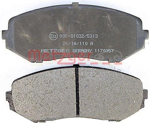 Metzger 1170357 - Bremžu uzliku kompl., Disku bremzes www.autospares.lv