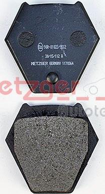 Metzger 1170364 - Bremžu uzliku kompl., Disku bremzes www.autospares.lv