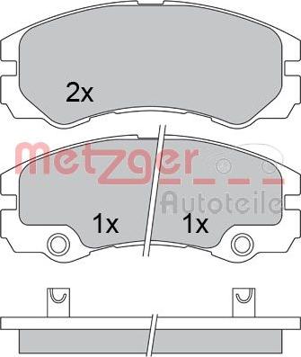 Metzger 1170363 - Bremžu uzliku kompl., Disku bremzes www.autospares.lv