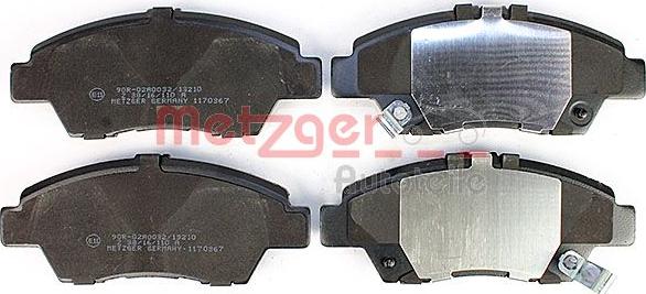 Metzger 1170367 - Bremžu uzliku kompl., Disku bremzes www.autospares.lv