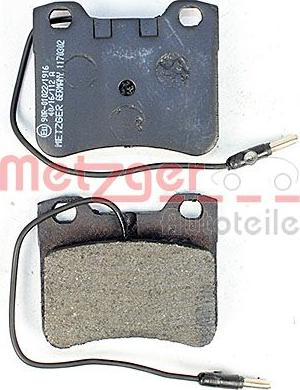 Metzger 1170302 - Bremžu uzliku kompl., Disku bremzes www.autospares.lv