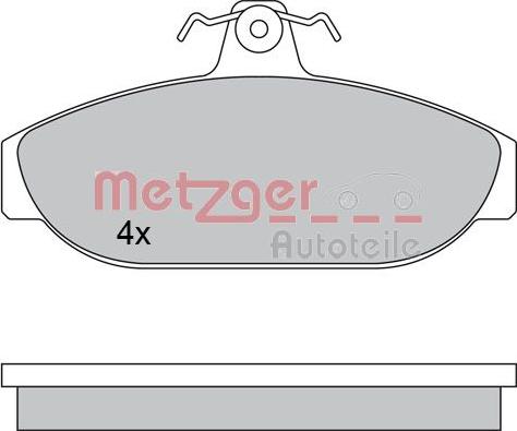 Metzger 1170315 - Bremžu uzliku kompl., Disku bremzes www.autospares.lv