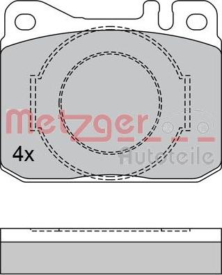 Metzger 1170385 - Bremžu uzliku kompl., Disku bremzes www.autospares.lv