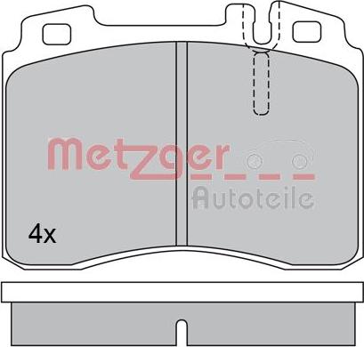 Metzger 1170374 - Bremžu uzliku kompl., Disku bremzes autospares.lv