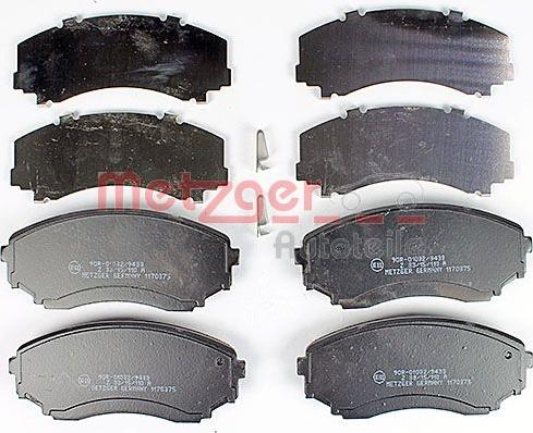 Metzger 1170375 - Bremžu uzliku kompl., Disku bremzes www.autospares.lv