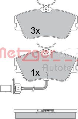 Metzger 1170376 - Bremžu uzliku kompl., Disku bremzes autospares.lv