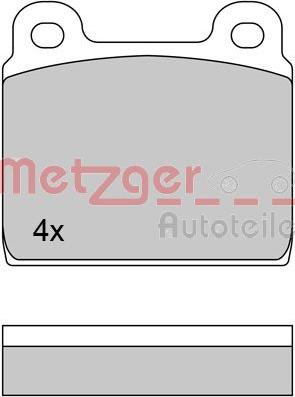 Metzger 1170370 - Bremžu uzliku kompl., Disku bremzes www.autospares.lv