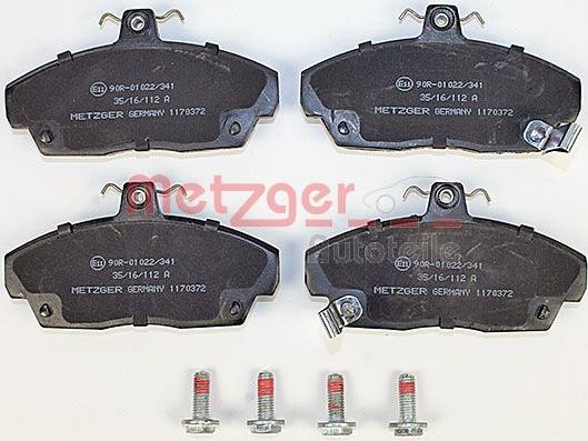 Metzger 1170372 - Bremžu uzliku kompl., Disku bremzes www.autospares.lv