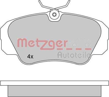 Metzger 1170245 - Brake Pad Set, disc brake www.autospares.lv