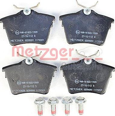 Metzger 1170269 - Bremžu uzliku kompl., Disku bremzes www.autospares.lv