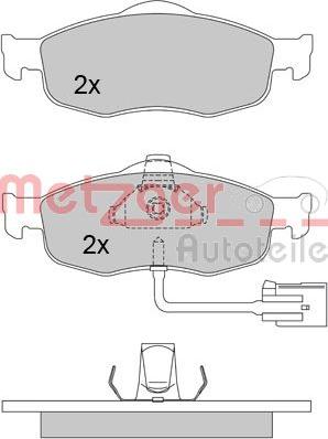 Metzger 1170267 - Bremžu uzliku kompl., Disku bremzes www.autospares.lv