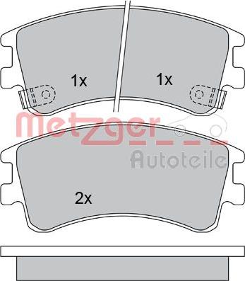 Metzger 1170200 - Bremžu uzliku kompl., Disku bremzes autospares.lv