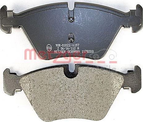 Metzger 1170203 - Bremžu uzliku kompl., Disku bremzes www.autospares.lv