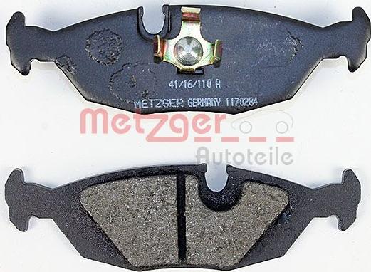 Metzger 1170284 - Bremžu uzliku kompl., Disku bremzes www.autospares.lv