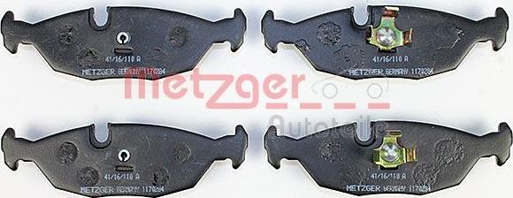 Metzger 1170284 - Bremžu uzliku kompl., Disku bremzes www.autospares.lv