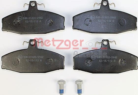 Metzger 1170286 - Bremžu uzliku kompl., Disku bremzes www.autospares.lv