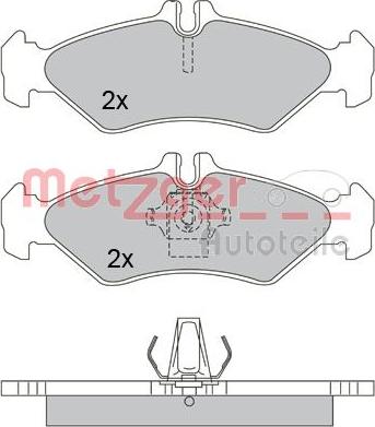 Metzger 1170237 - Bremžu uzliku kompl., Disku bremzes autospares.lv