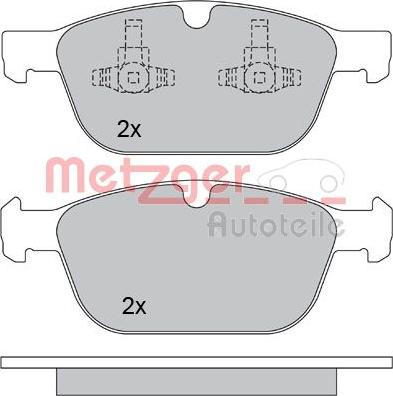 Metzger 1170229 - Bremžu uzliku kompl., Disku bremzes www.autospares.lv