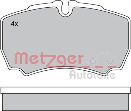 Metzger 1170226 - Brake Pad Set, disc brake www.autospares.lv