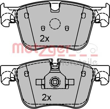 Metzger 1170796 - Bremžu uzliku kompl., Disku bremzes www.autospares.lv