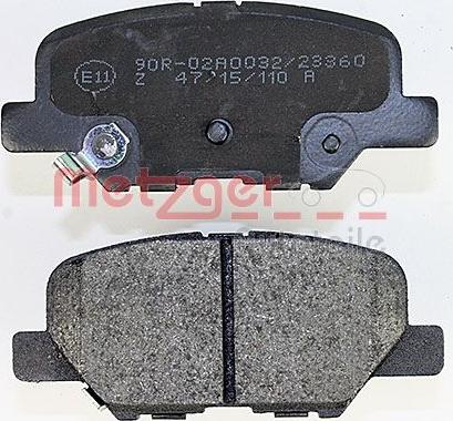 Metzger 1170790 - Bremžu uzliku kompl., Disku bremzes www.autospares.lv