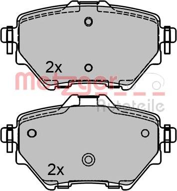 Metzger 1170798 - Bremžu uzliku kompl., Disku bremzes www.autospares.lv