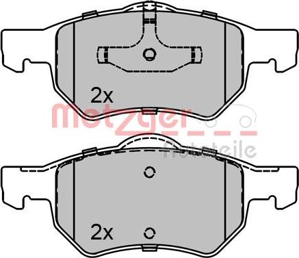 Metzger 1170756 - Bremžu uzliku kompl., Disku bremzes autospares.lv