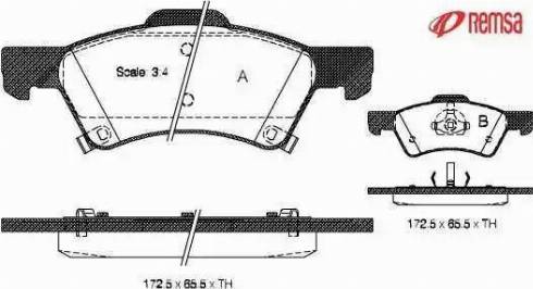 Metzger 1170753 - Bremžu uzliku kompl., Disku bremzes www.autospares.lv