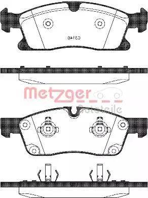 Metzger 1170785 - Bremžu uzliku kompl., Disku bremzes autospares.lv