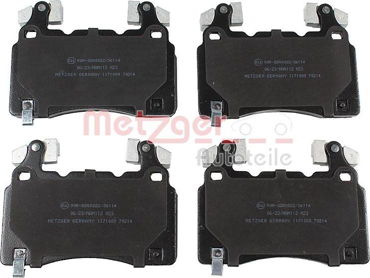 Metzger 1171009 - Bremžu uzliku kompl., Disku bremzes www.autospares.lv