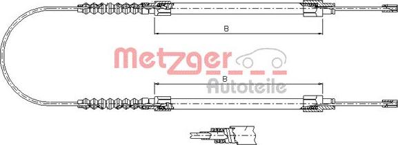 Metzger 1171.8 - Trose, Stāvbremžu sistēma www.autospares.lv