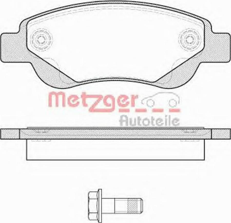 Metzger 117700 - Bremžu uzliku kompl., Disku bremzes www.autospares.lv